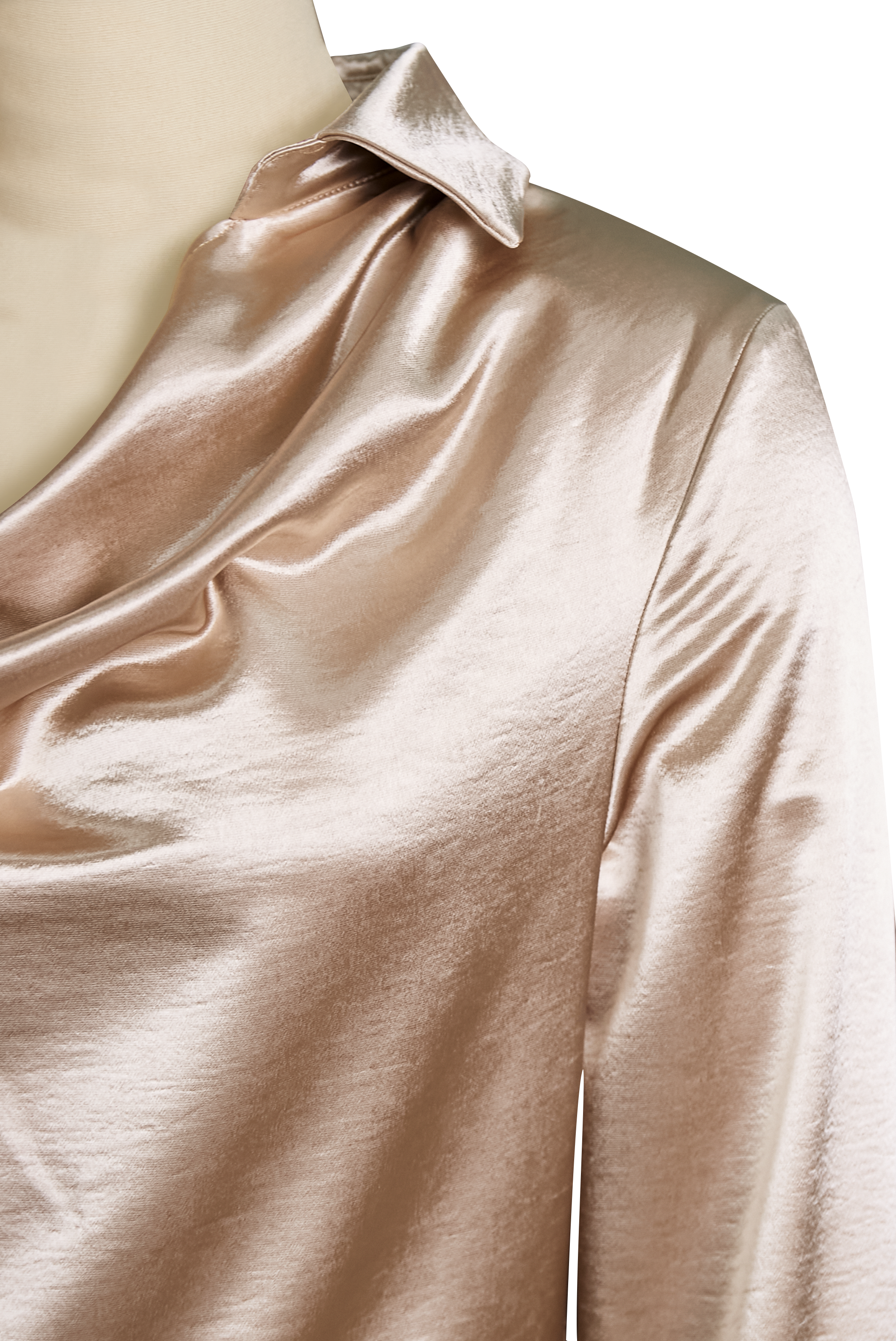 Chic Black Silk Top with Asymmetrical Hemline