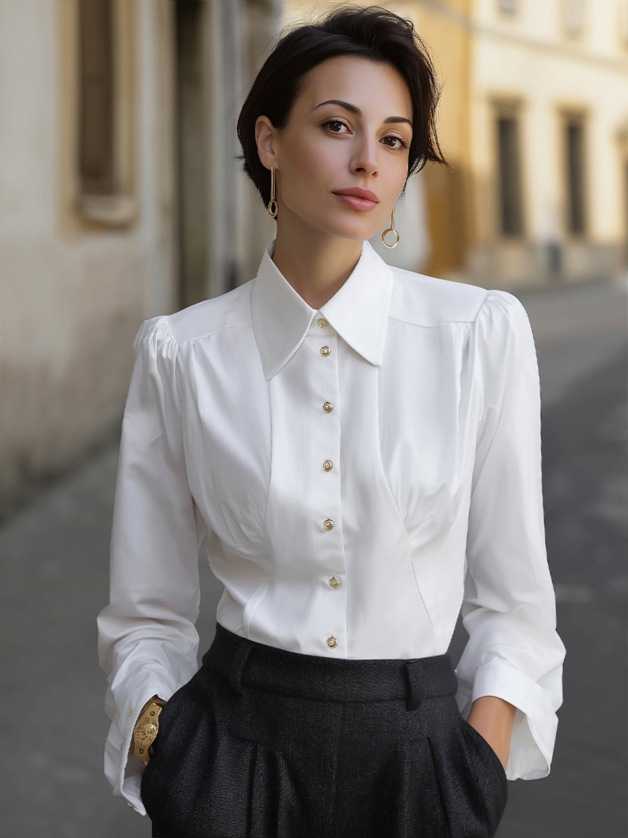 Timeless Fitted Button-Up Shirt
