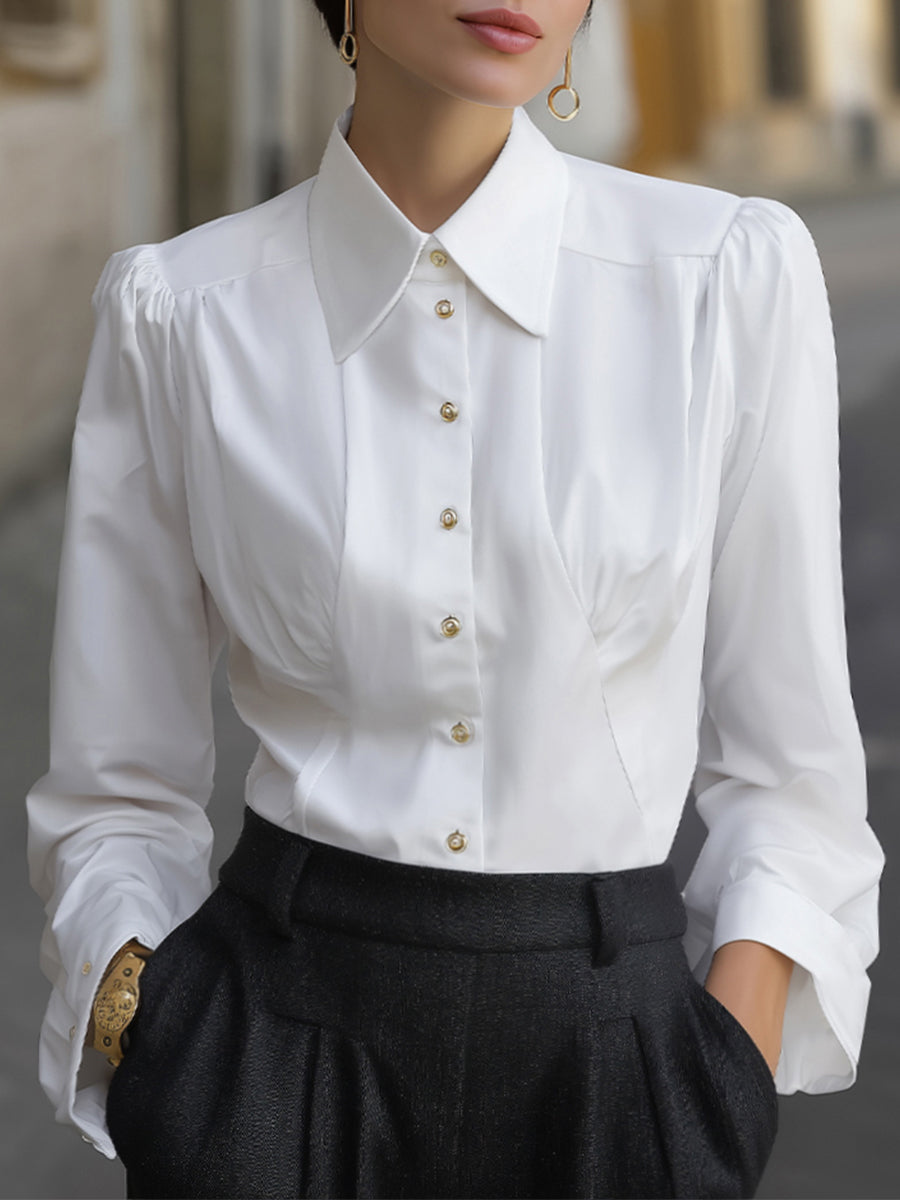 Timeless Fitted Button-Up Shirt