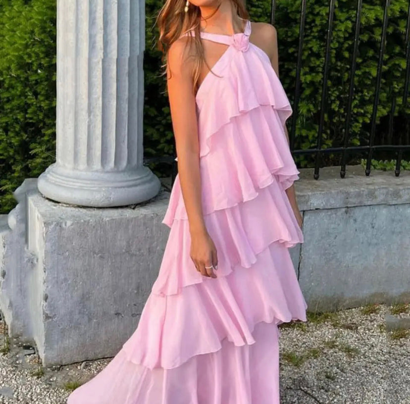 Ayla™ | Off-Shoulder Tiered Midi Dress