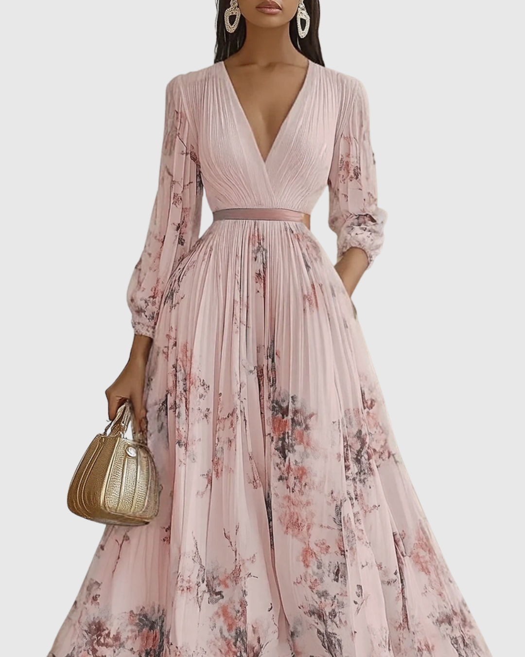 Rowella | Chic Ruffled Midi Dress