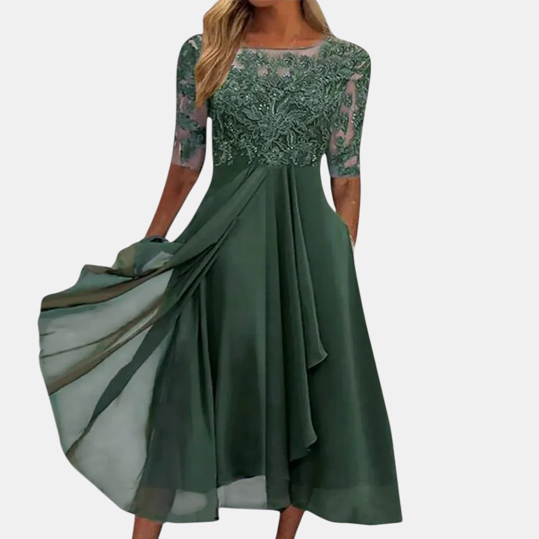 Isabella™ | Chic Floral Gown