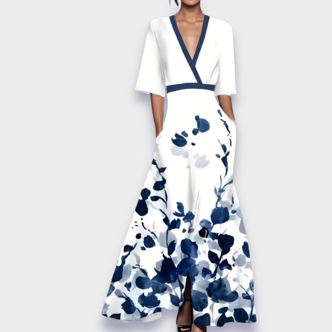 Isabella™ | Chic Botanical A-Line Dress