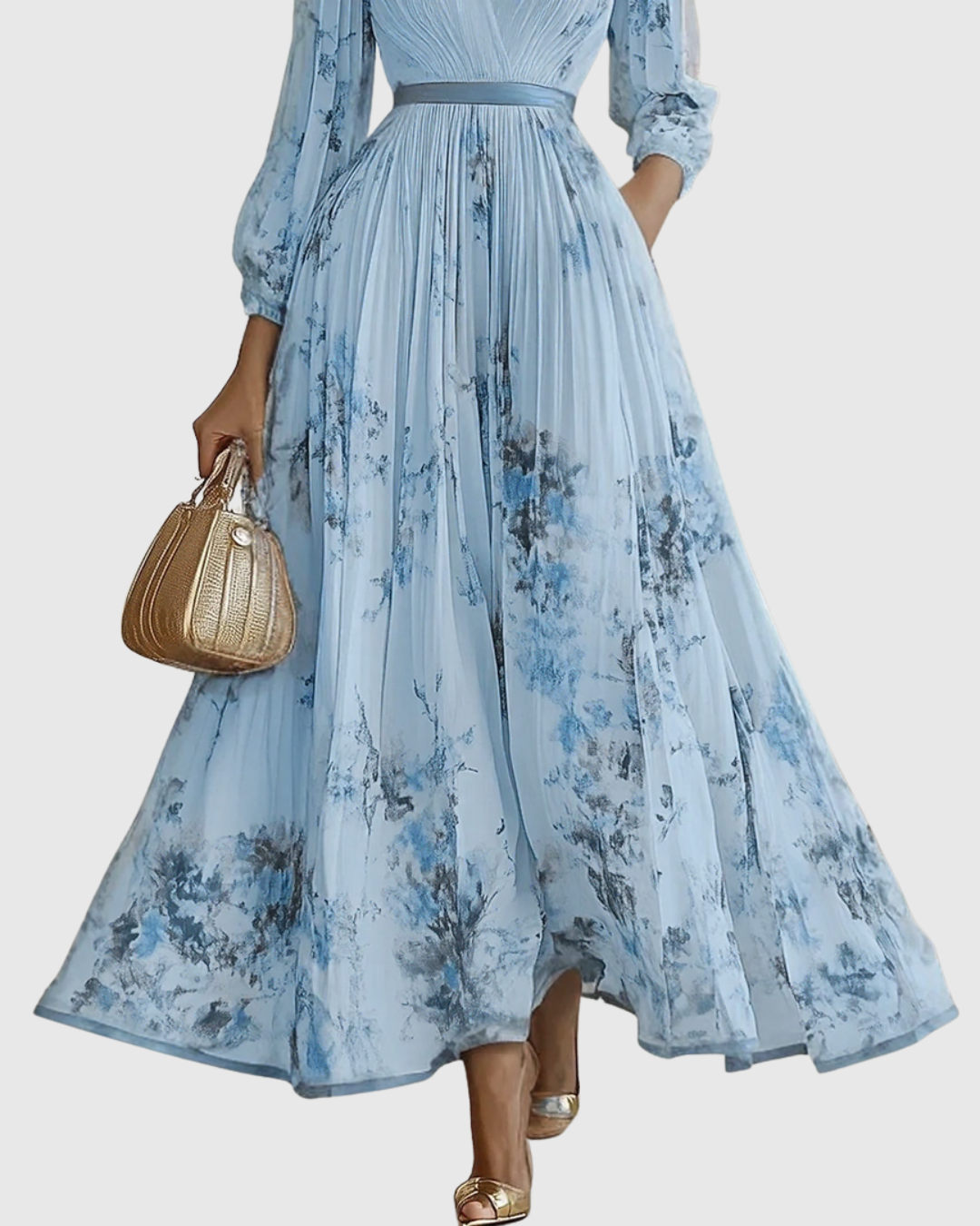 Rowella | Chic Ruffled Midi Dress