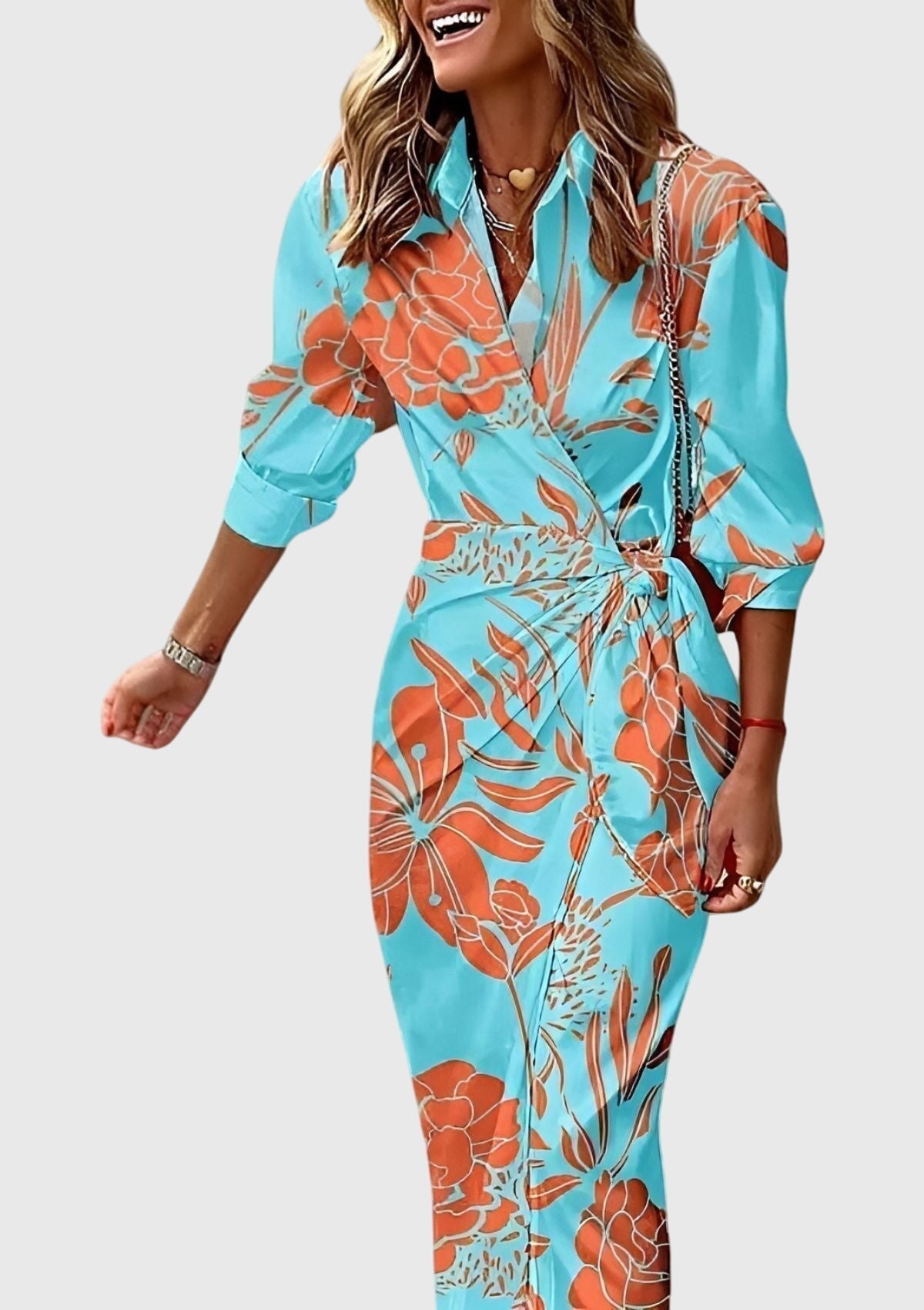 Serenity | Chic Maxi Dress Featuring Floral Design