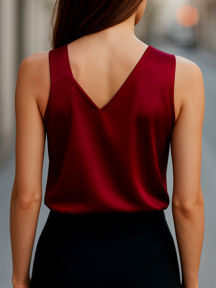 Chic Off-Shoulder Satin Top