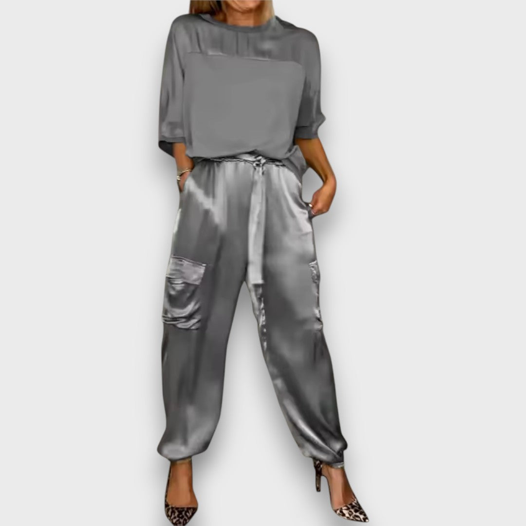 Avelan – Luxe Silk Two-Piece Ensemble