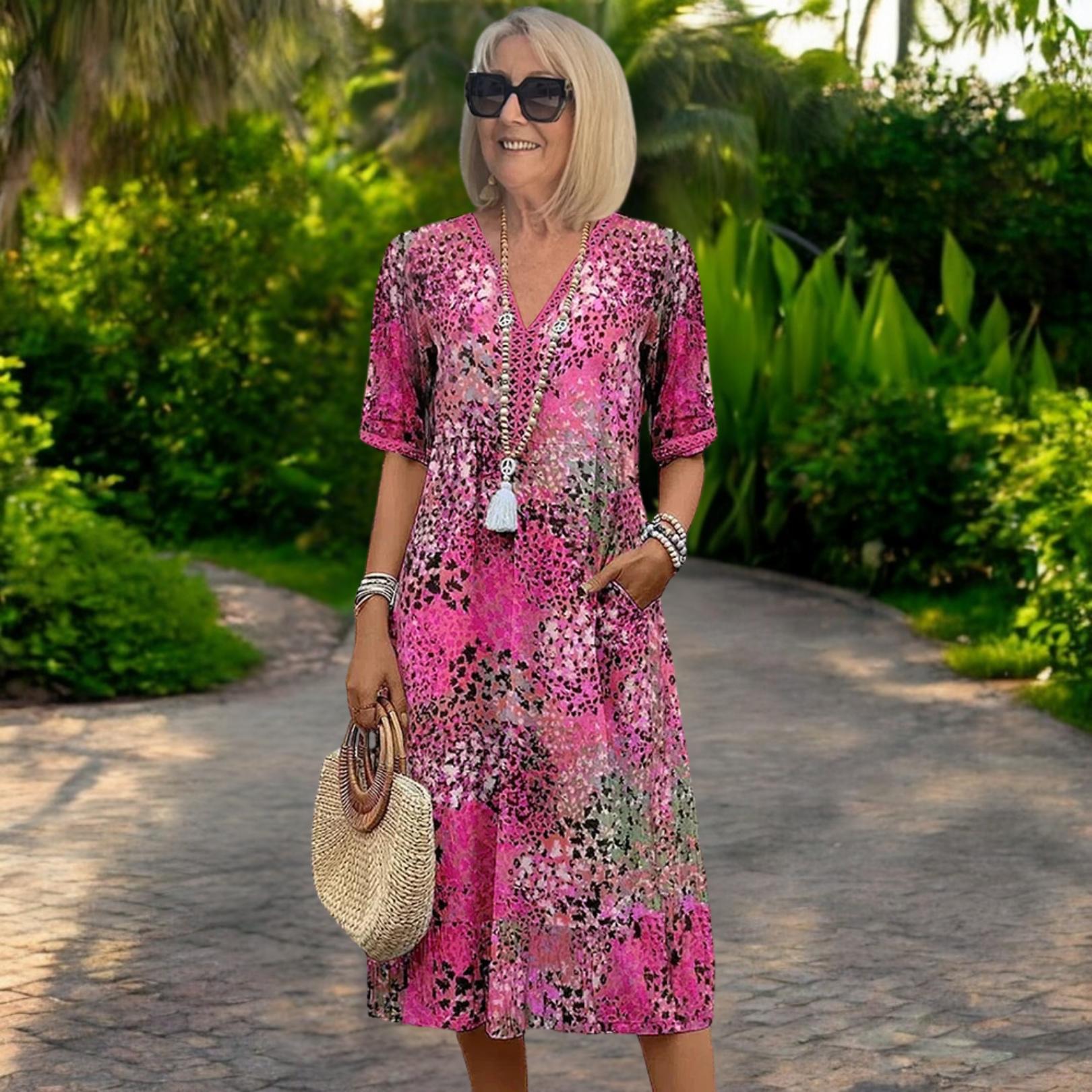 Zara™ | Chic Bohemian-Style Figure-Enhancing Dress