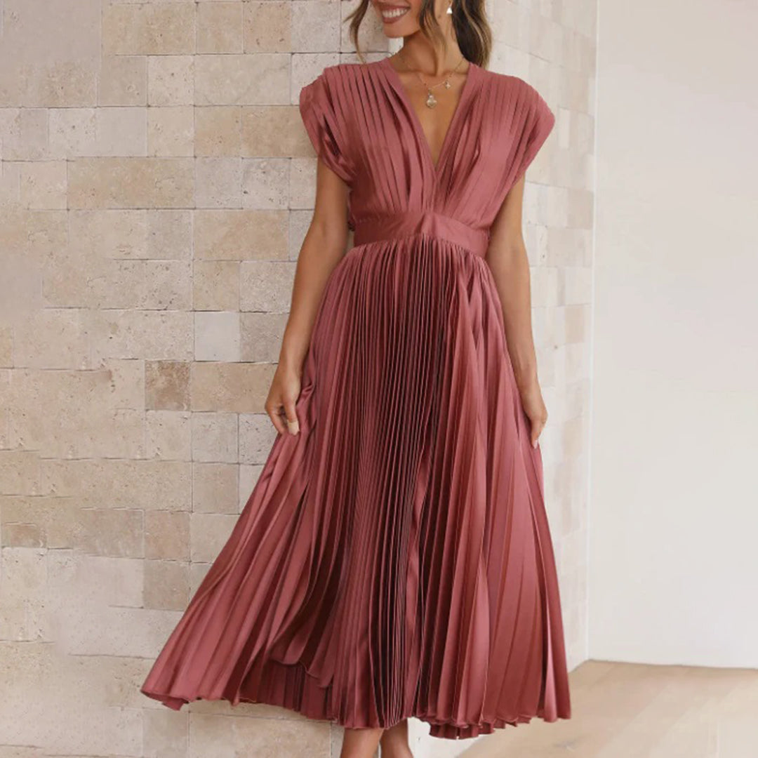 Marni™ | Classic Pleated Midi Gown