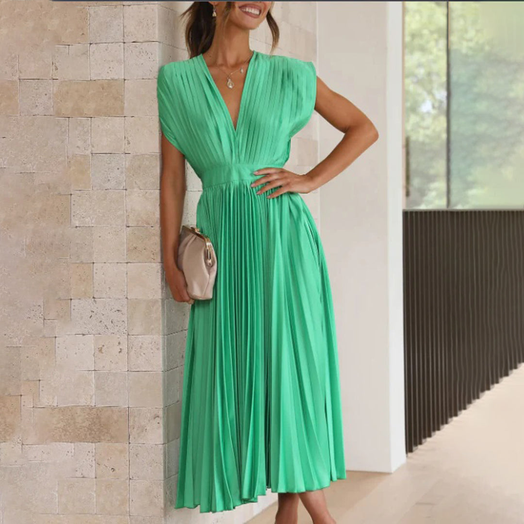 Marni™ | Classic Pleated Midi Gown