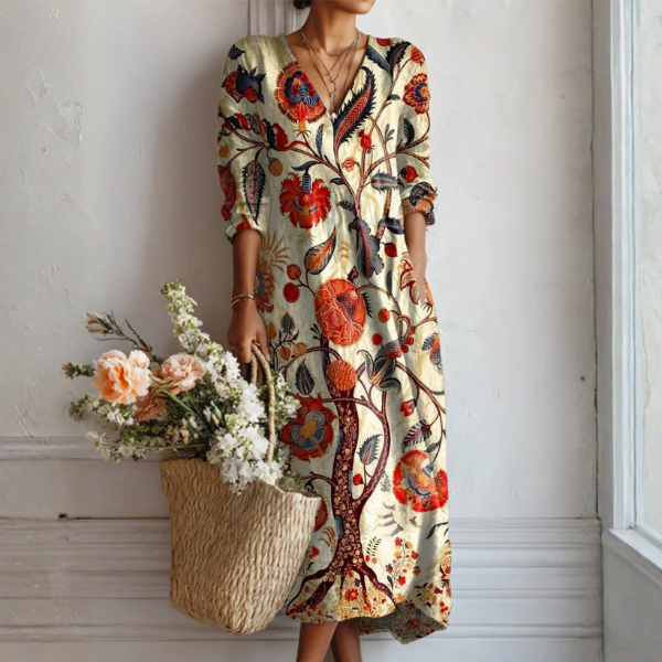 Elena™ - Boho Chic Floral Dress