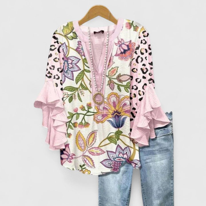 Aurelia | Frill Sleeve Eye-Catching Top