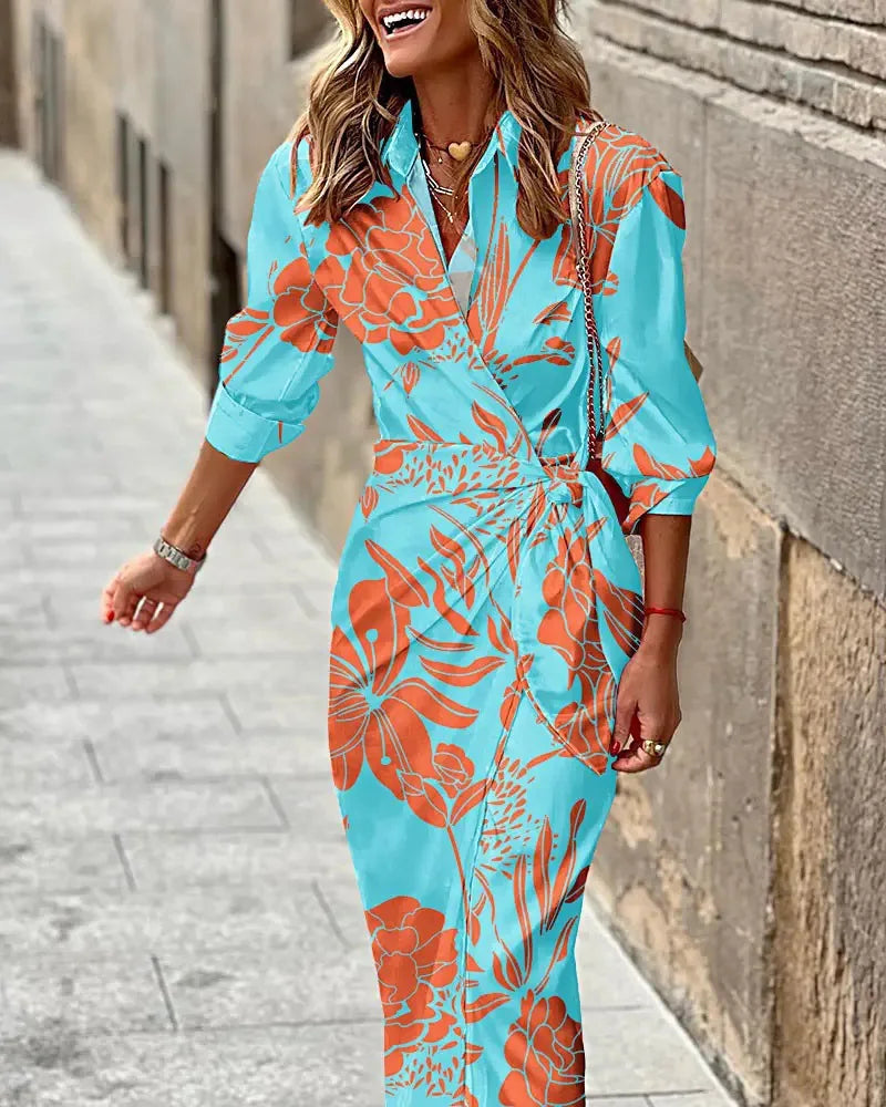 Luna™ | Chic Spring Midi Dress