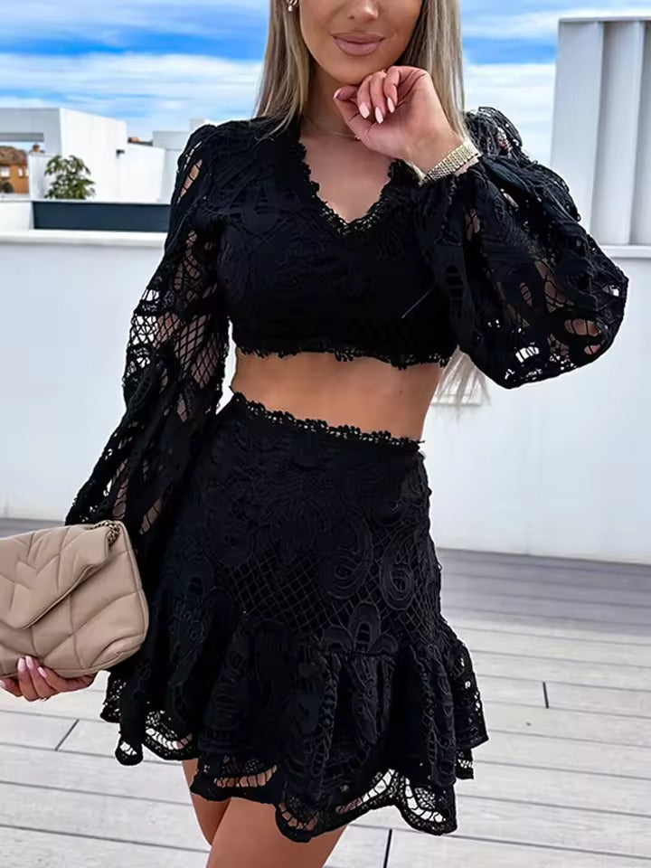 Emma - Sophisticated Lace Ensemble