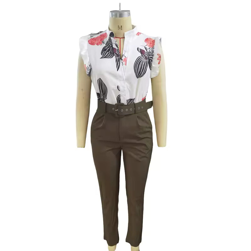 Florabel - Chic Tiered-Sleeve Ensemble