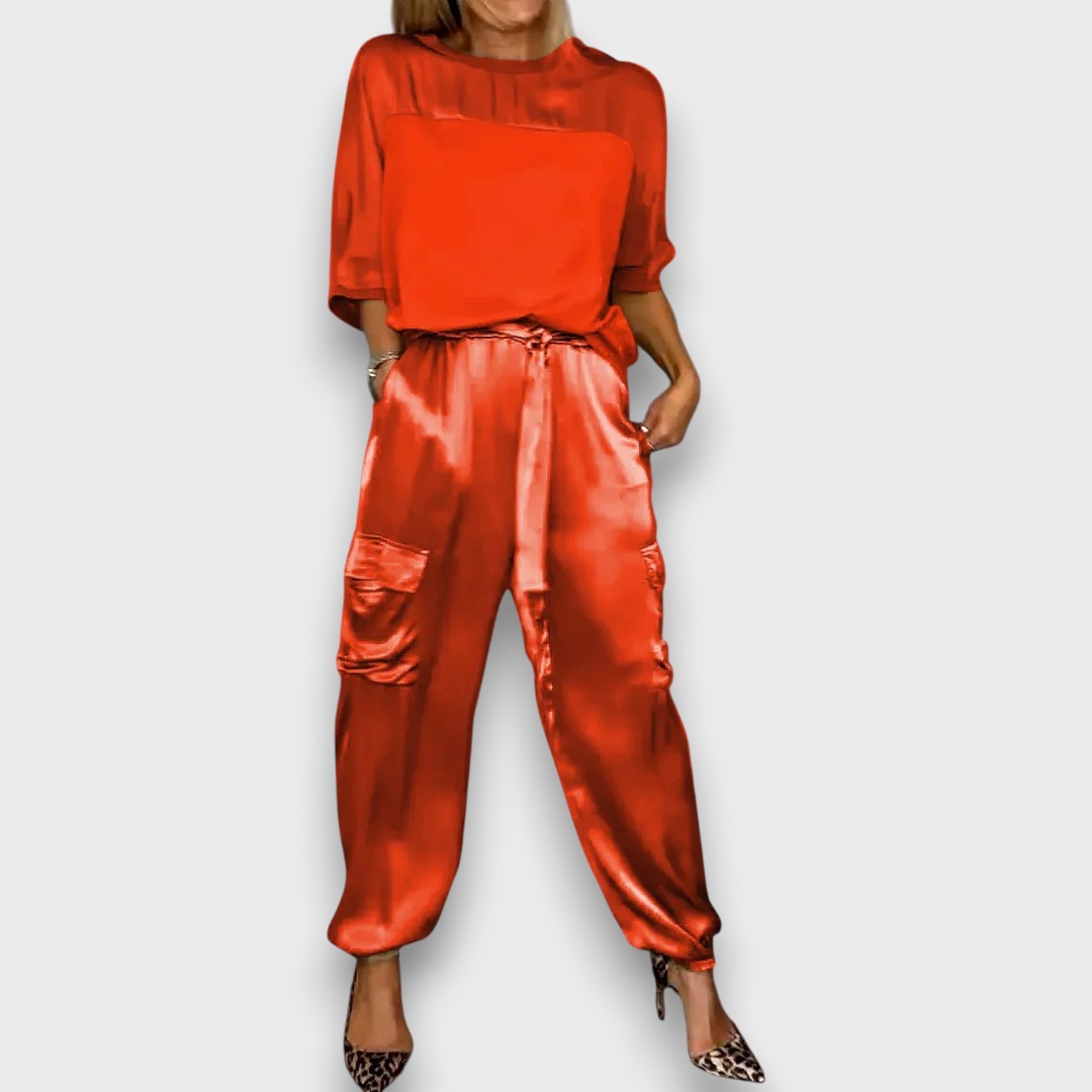 Avelan – Luxe Silk Two-Piece Ensemble