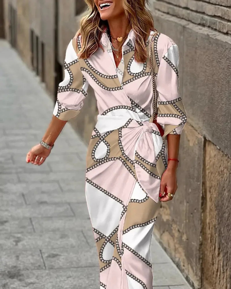 Luna™ | Chic Spring Midi Dress