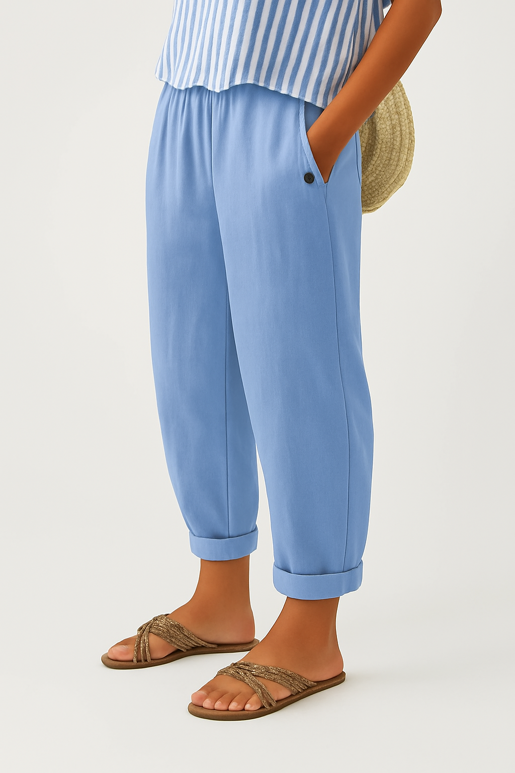 Romina Timeless Linen-Look Trousers