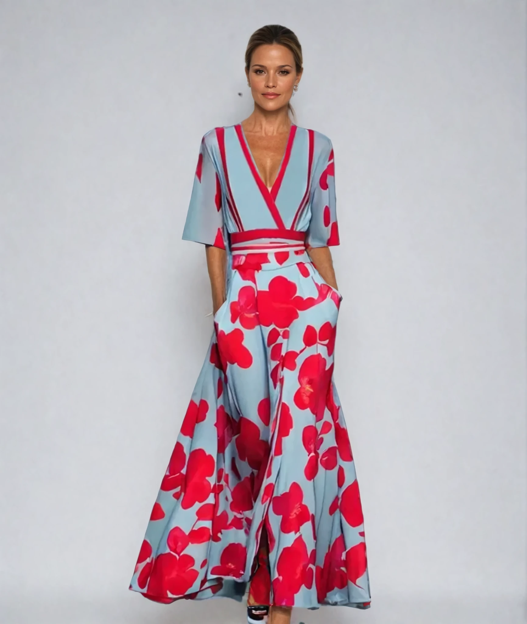 Isabella™ | Chic Botanical A-Line Dress
