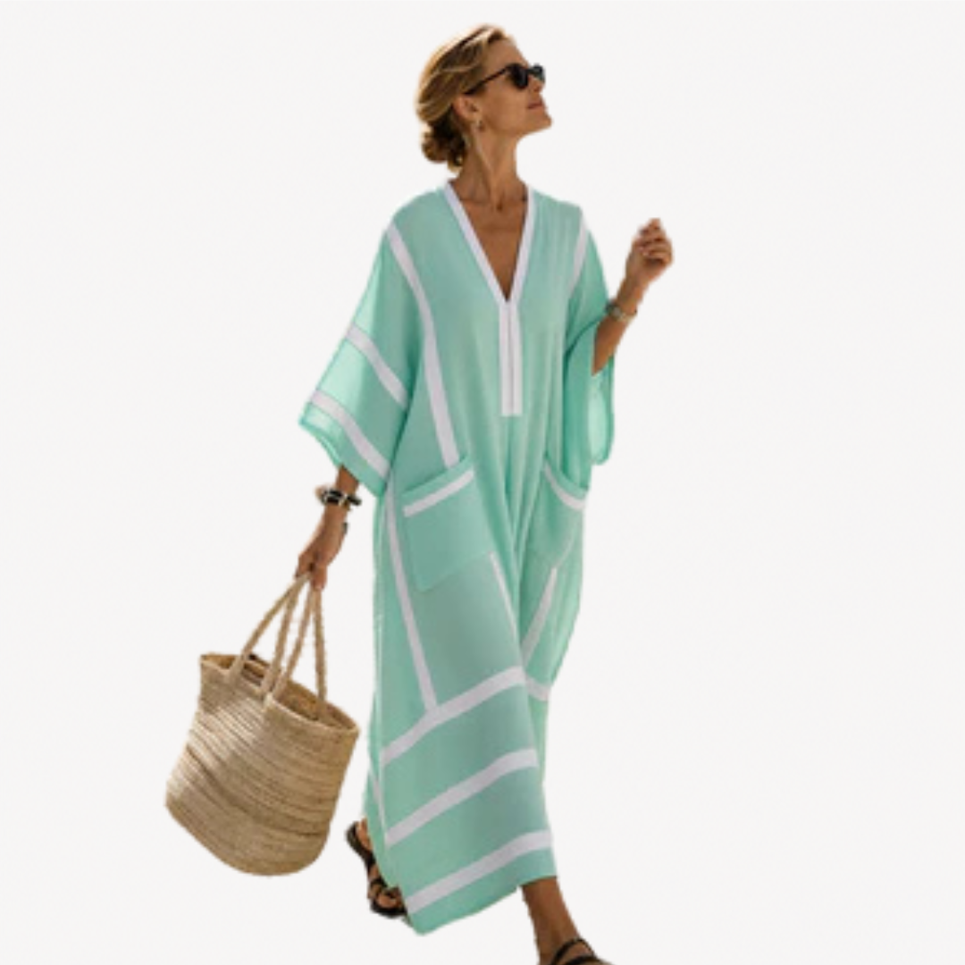 River | Flowing Print Caftan