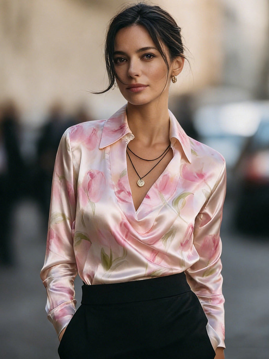 Chic Silk Botanical Top