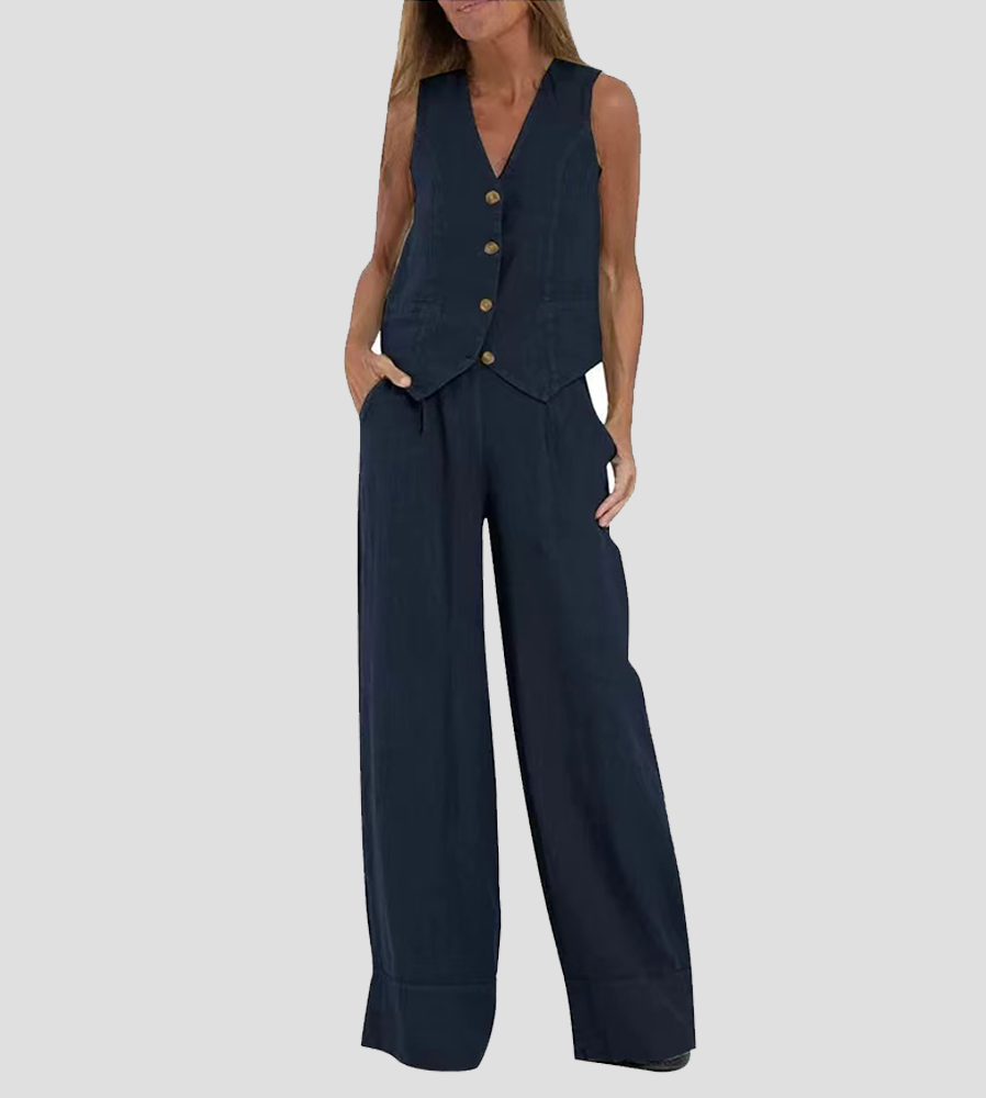 Aira - Tailored Blazer & Slim-Fit Trousers Ensemble