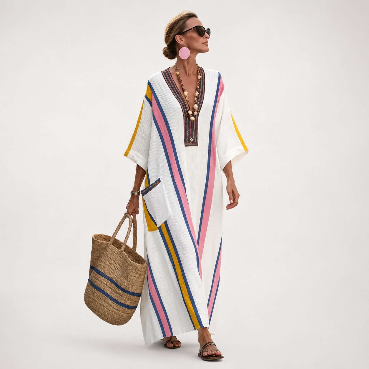 Nova | Flowy Print Caftan