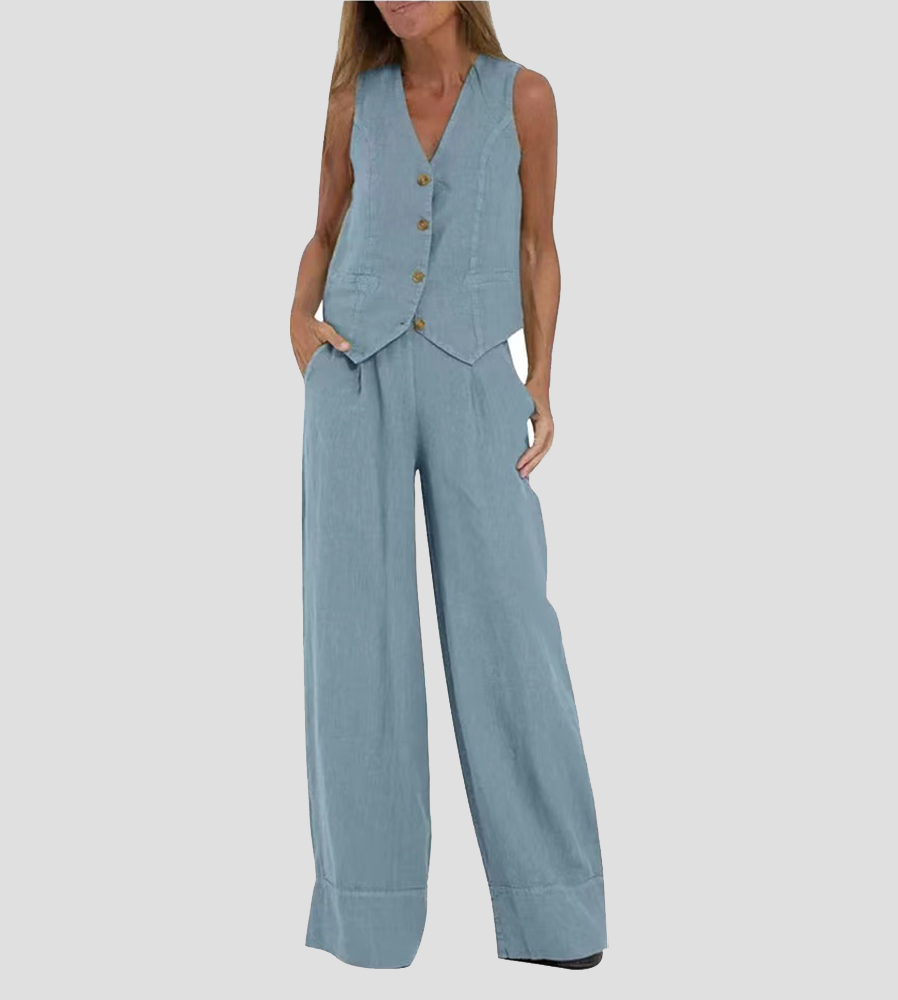 Aira - Tailored Blazer & Slim-Fit Trousers Ensemble