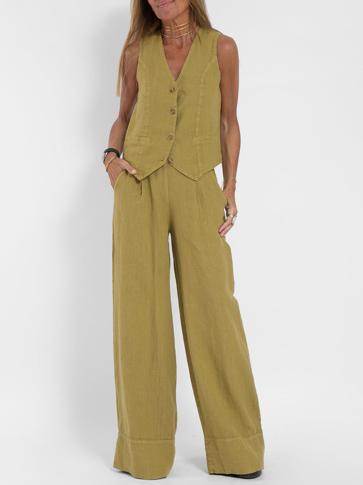 Aira - Tailored Blazer & Slim-Fit Trousers Ensemble