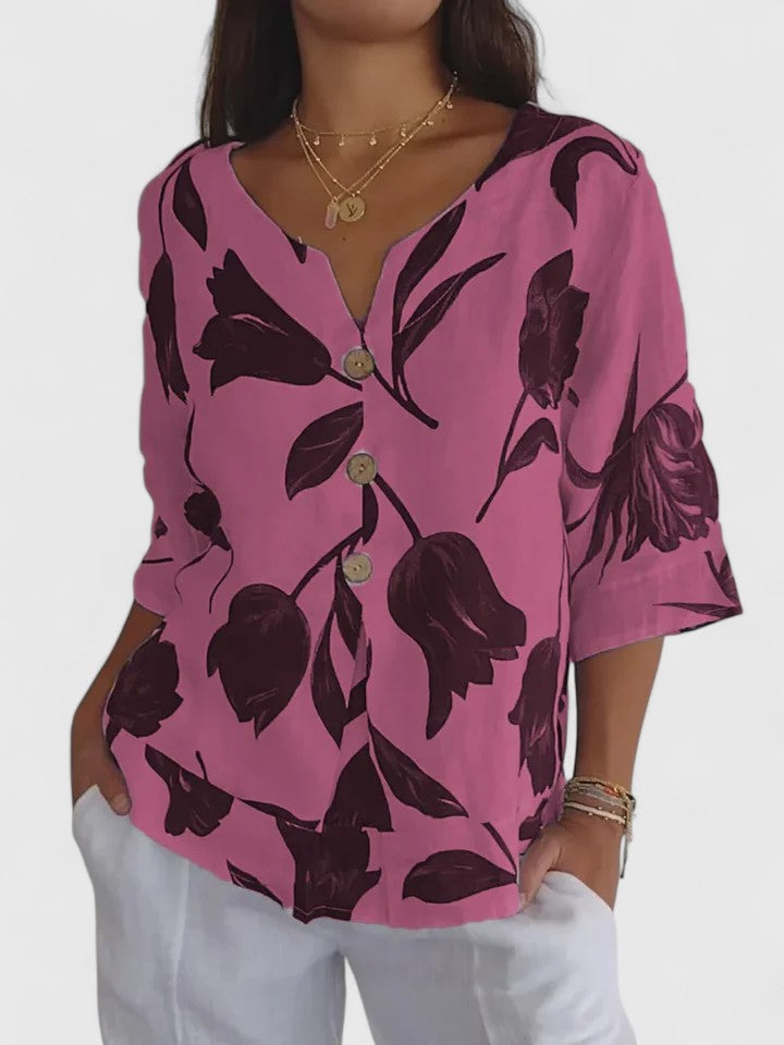 Sophia | Relaxed Fit Crew Neck Top