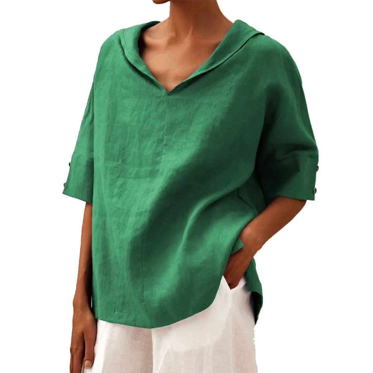 LOLA - Classic Cotton Crew Neck Top