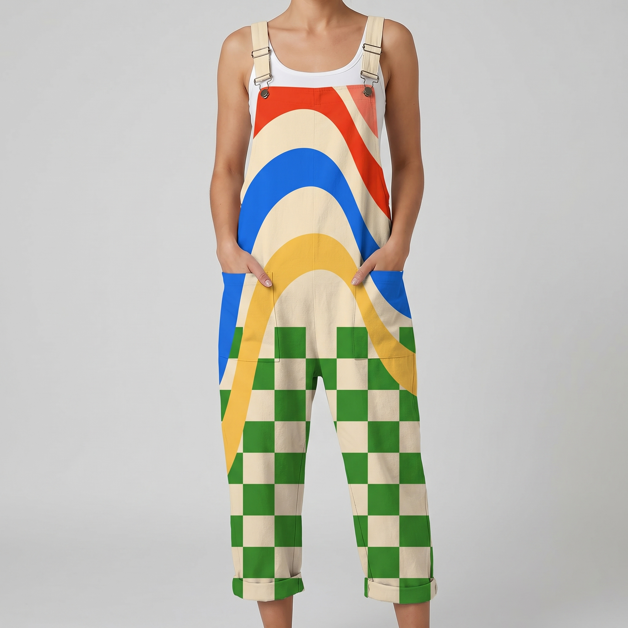 Arco™ | Rainbow Checkerboard Jumpsuit
