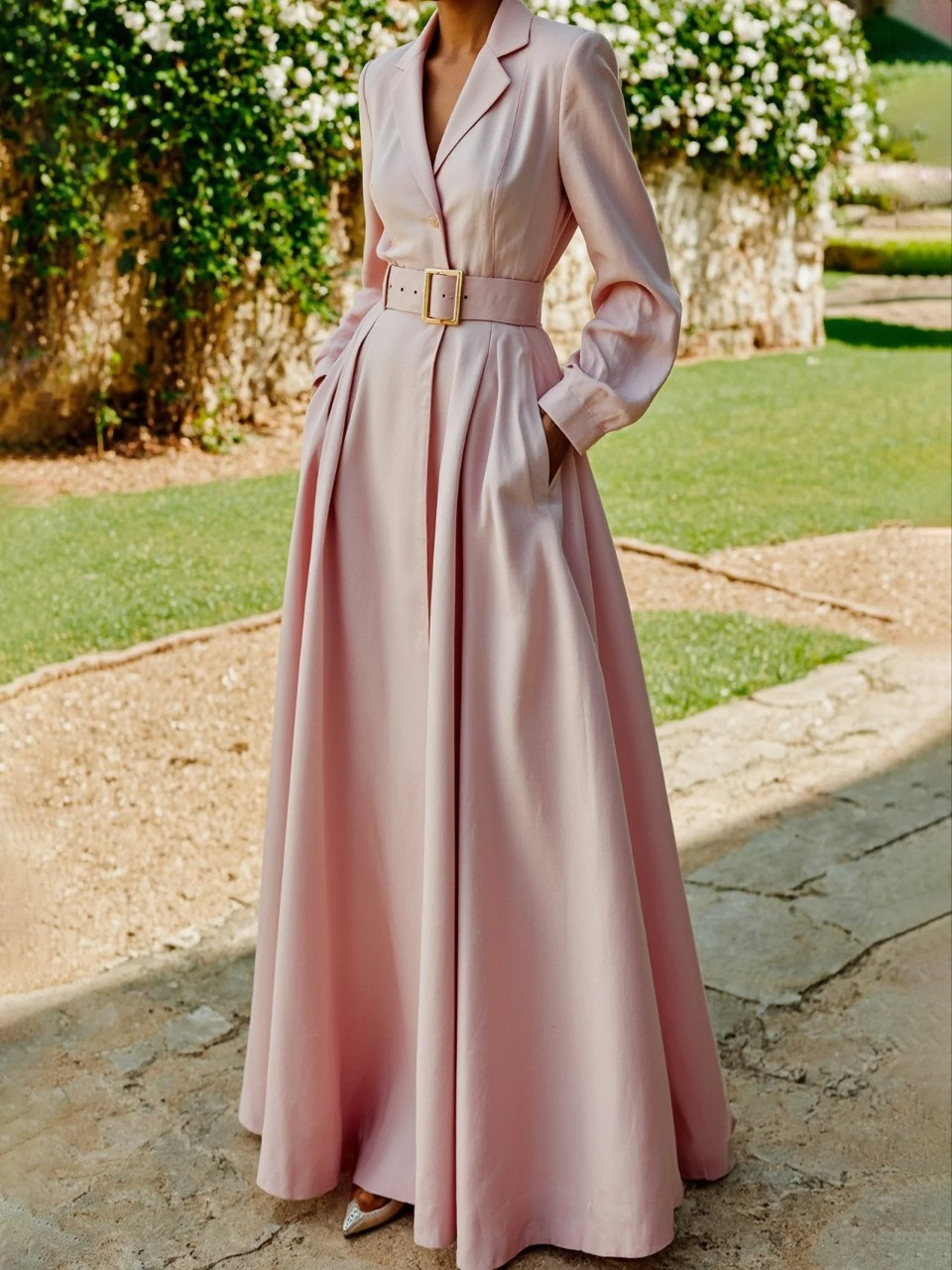 Ceryth | Chic Tailored Blazer Midi Dress