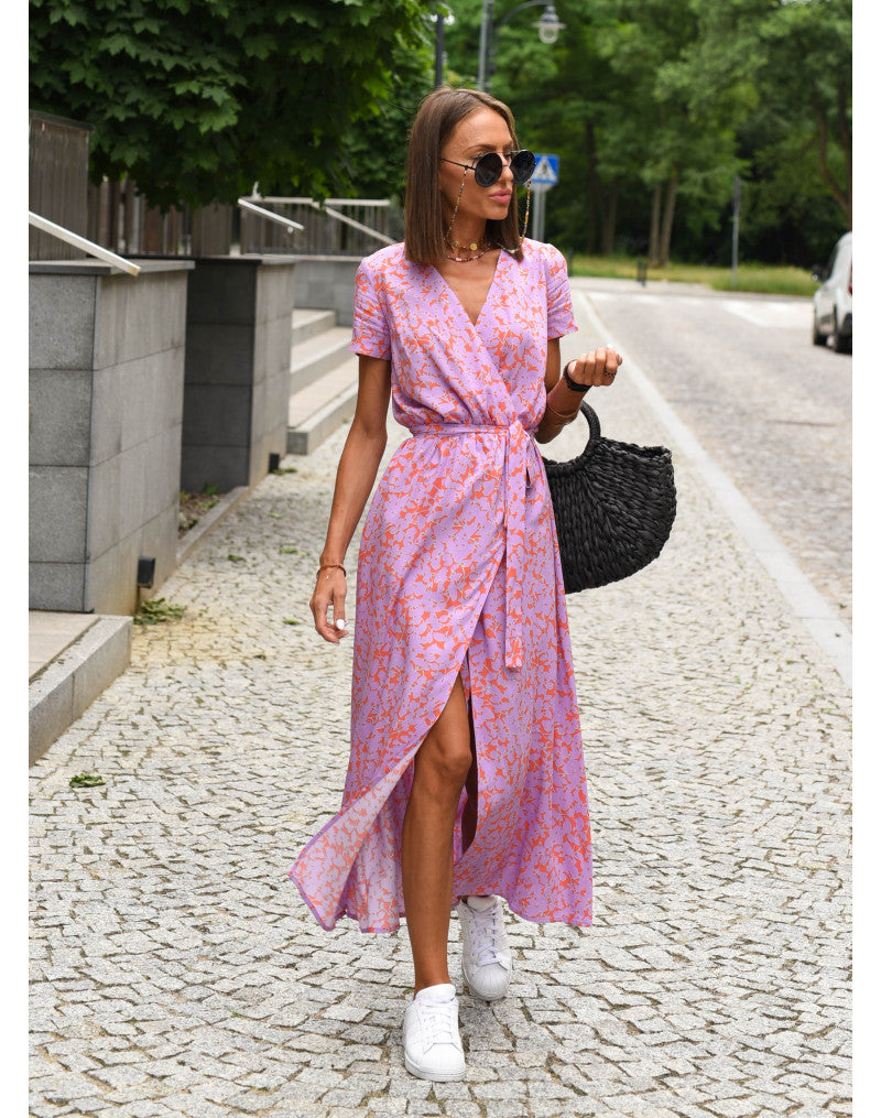 Elena™ | Elegant A-Line Polka Dot Dress