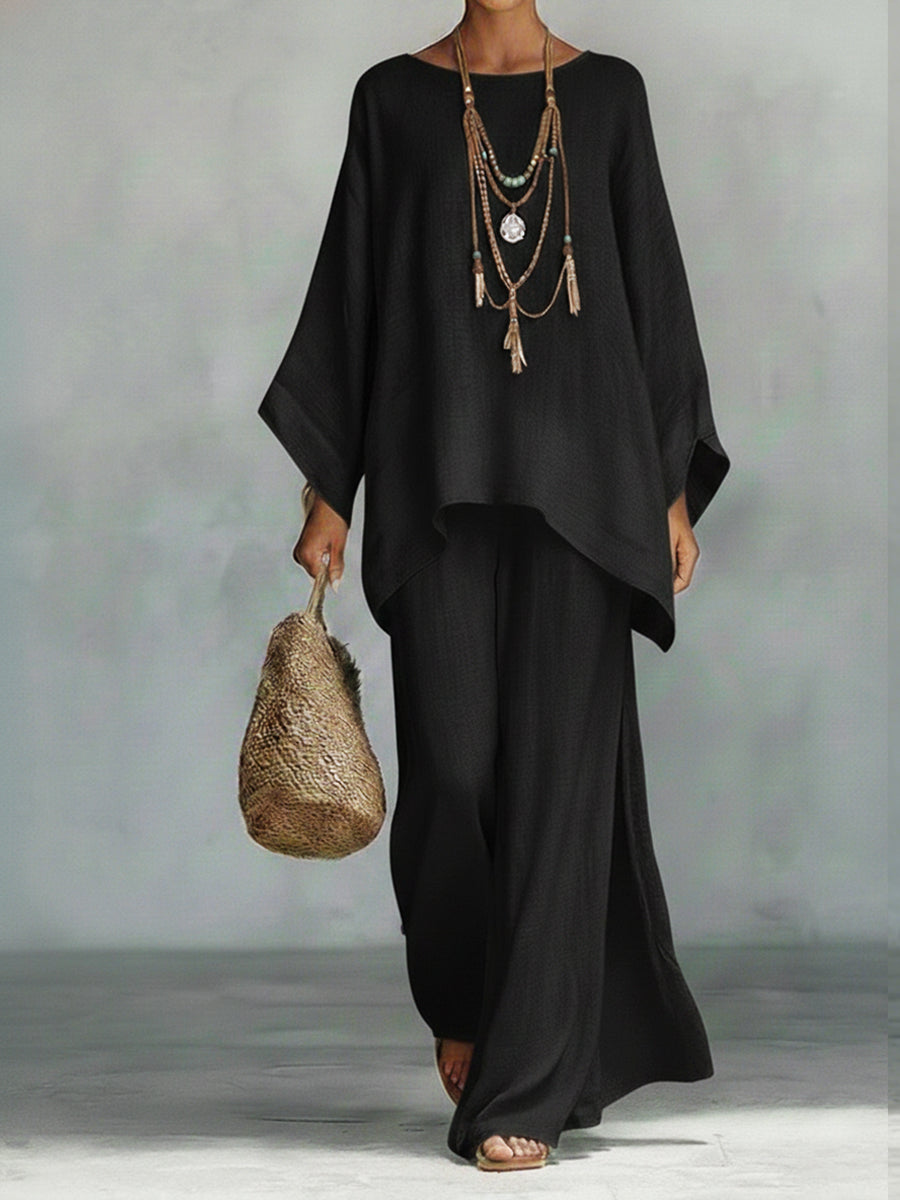 Aria™ | Chic Cotton Blend Two-Piece Ensemble