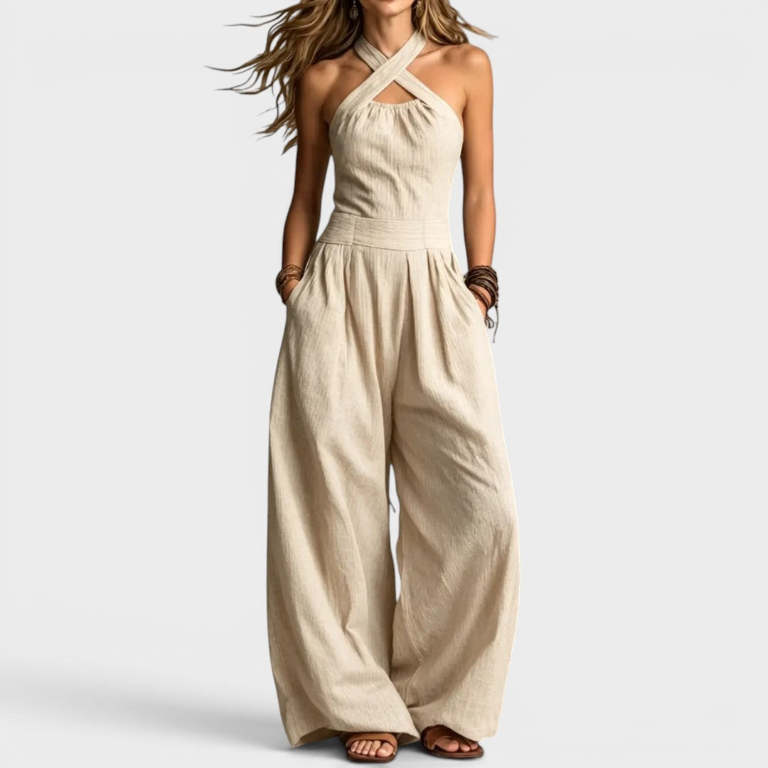 Flavie | Elegant Wrap-Over Jumpsuit