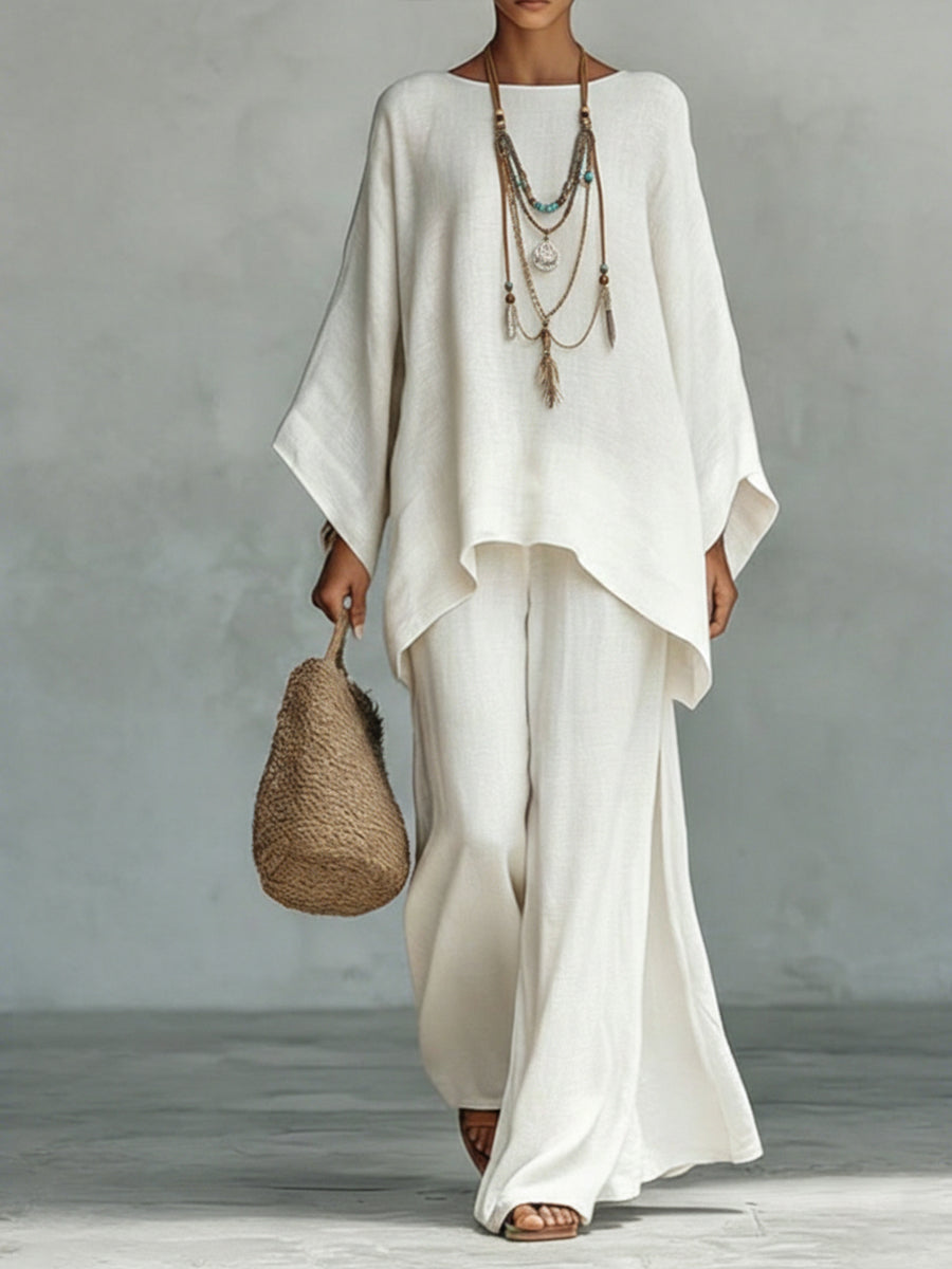 Aria™ | Chic Cotton Blend Two-Piece Ensemble