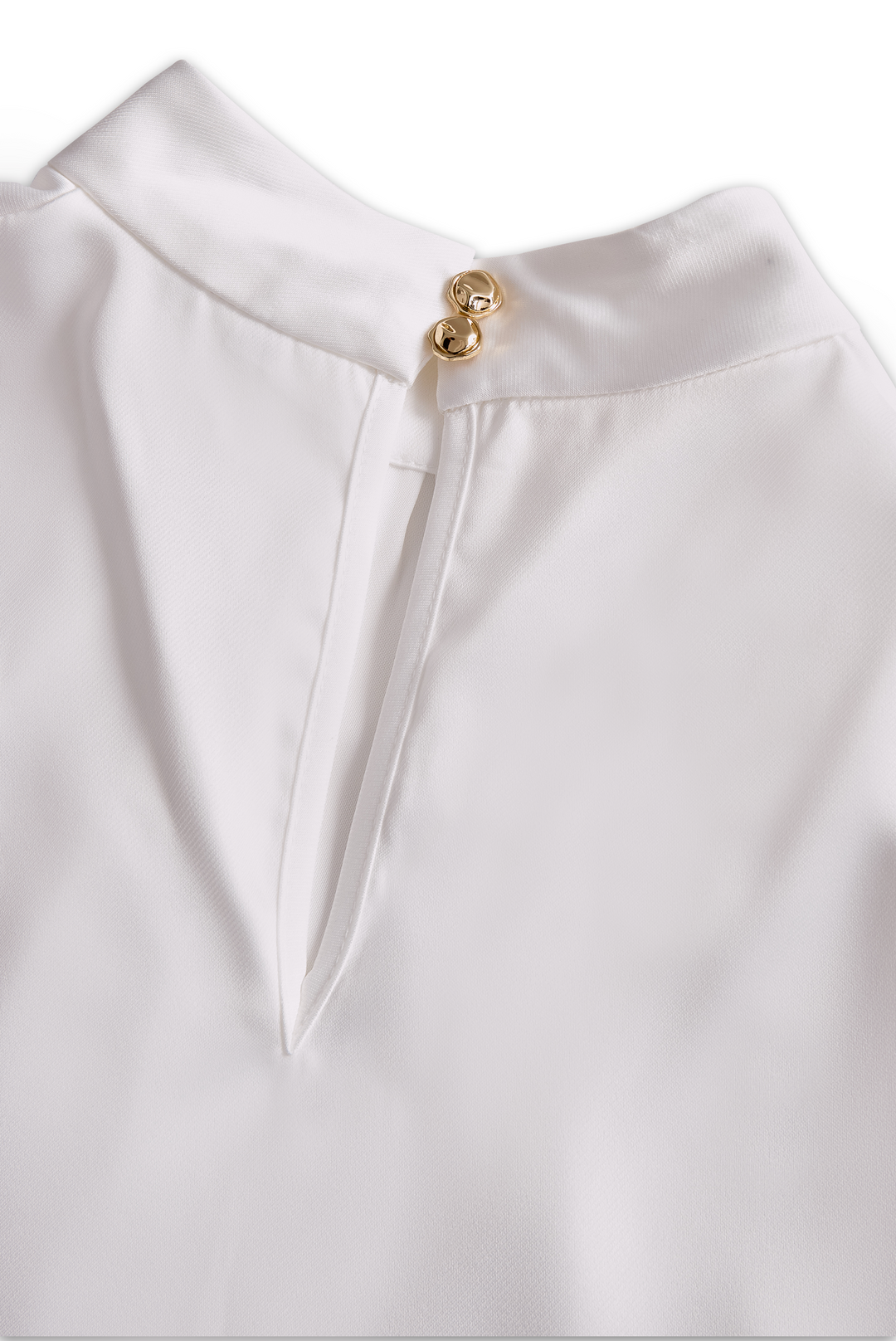 Elegant Ruffled Mock-Neck Top
