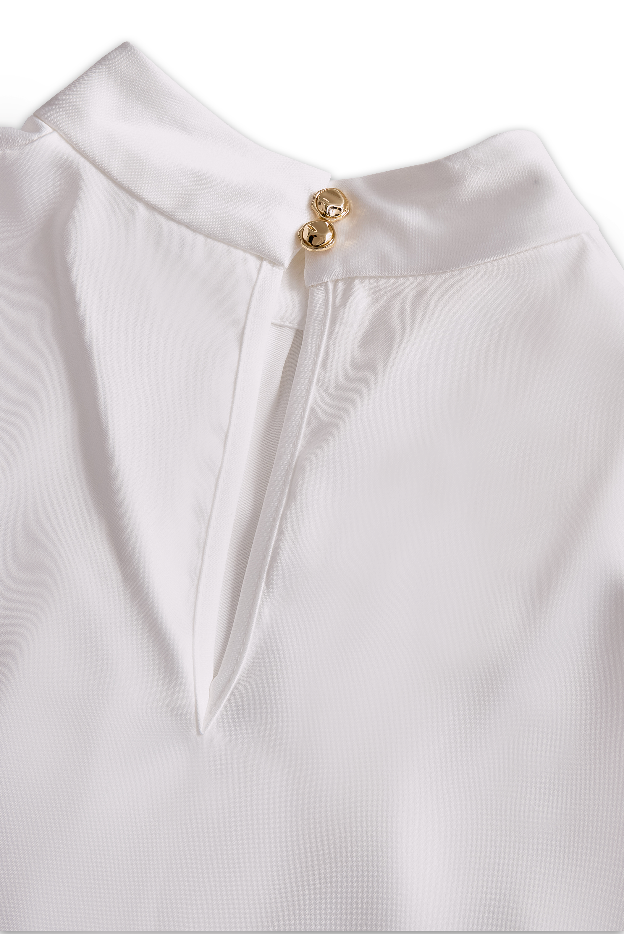 Elegant Ruffled Mock-Neck Top