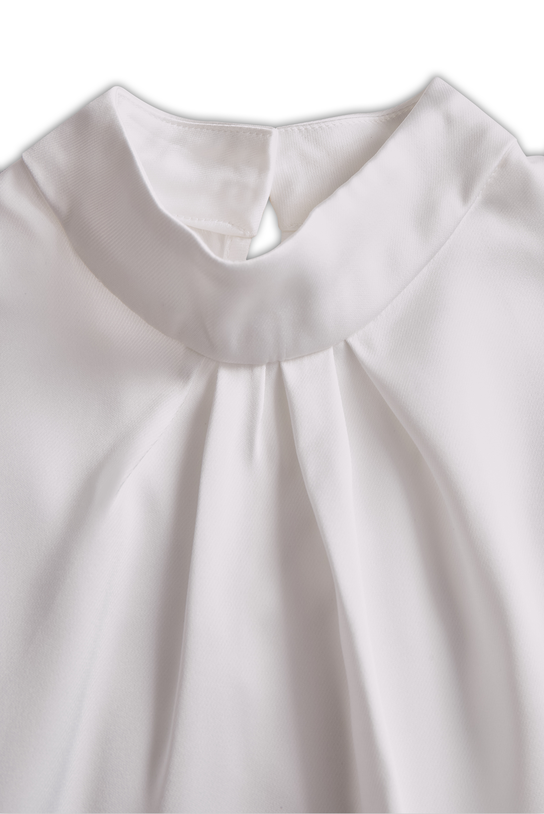 Elegant Ruffled Mock-Neck Top