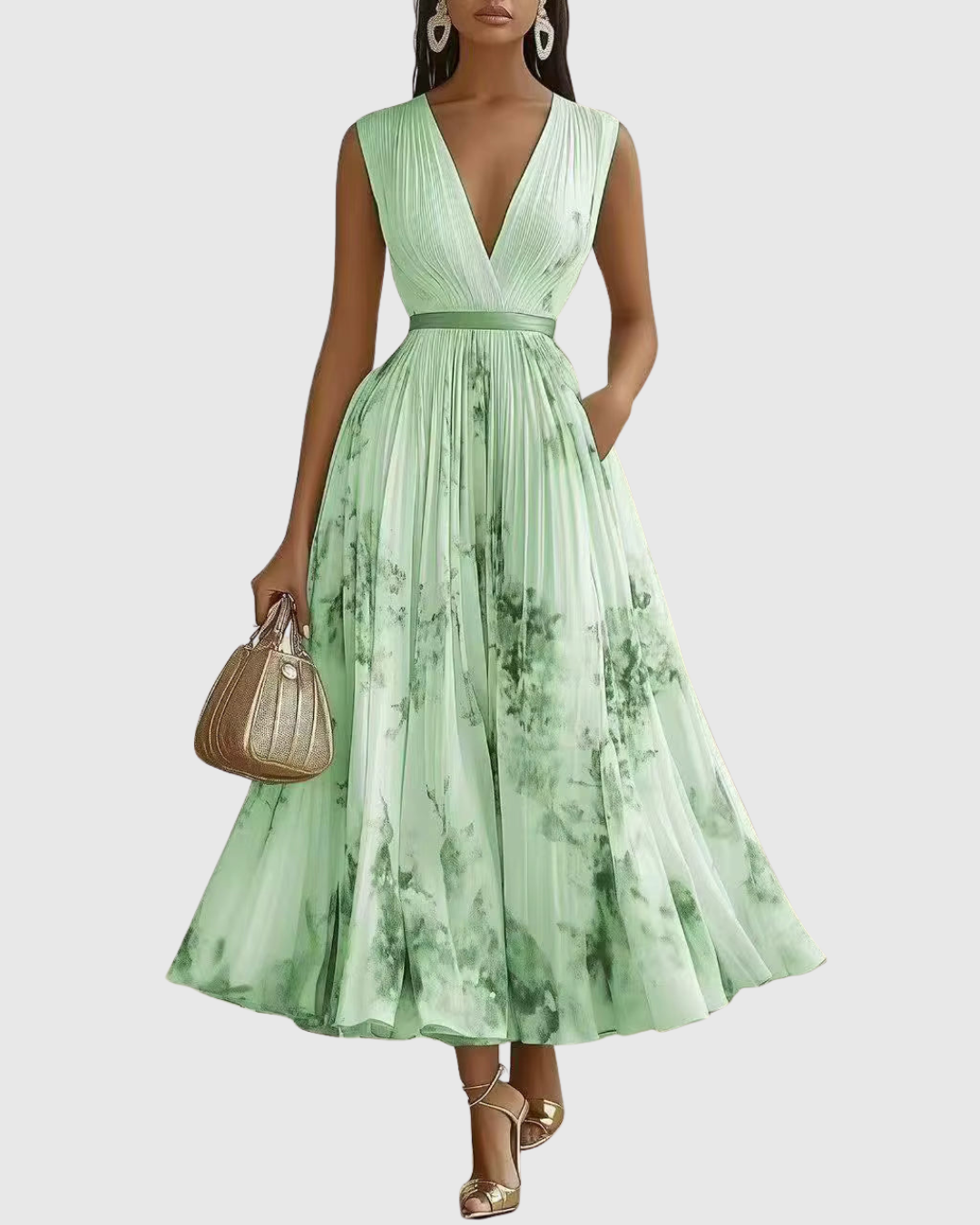 Rowella | Chic Ruffled Midi Dress
