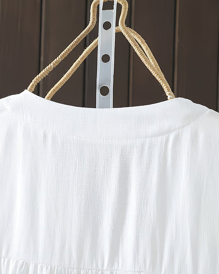 Shilika - Sleeveless Top with Floral Pattern