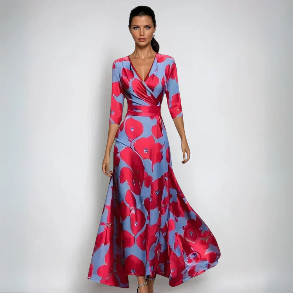 Isabella™ | Chic Botanical A-Line Dress