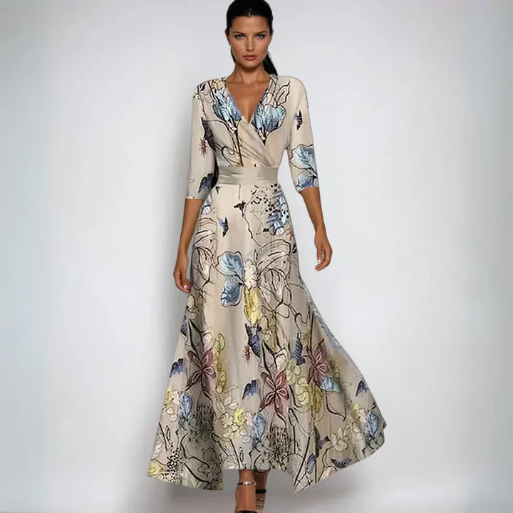 Isabella™ | Chic Botanical A-Line Dress