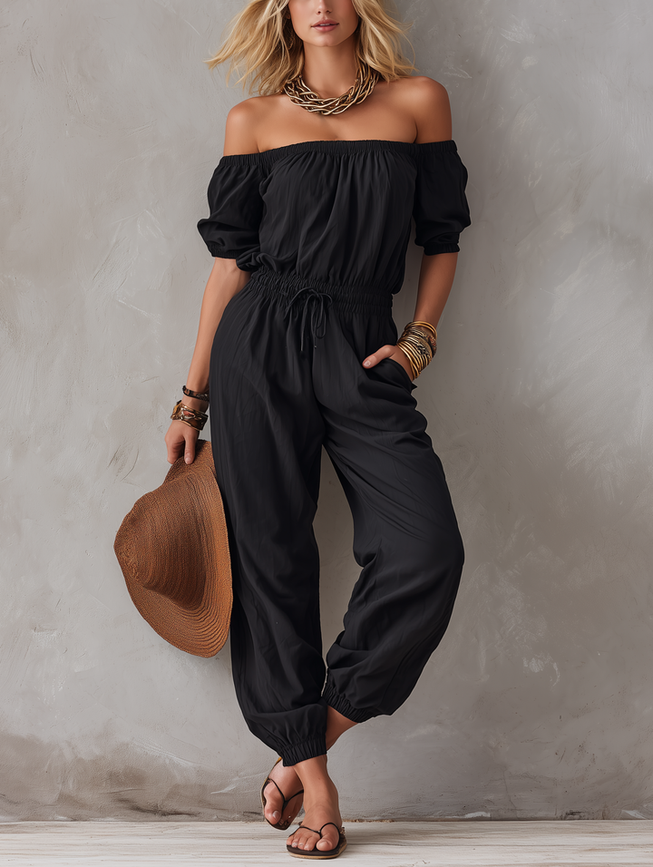 Lisara | OFF-THE-SHOULDER JUMPSUIT FOR WOMEN