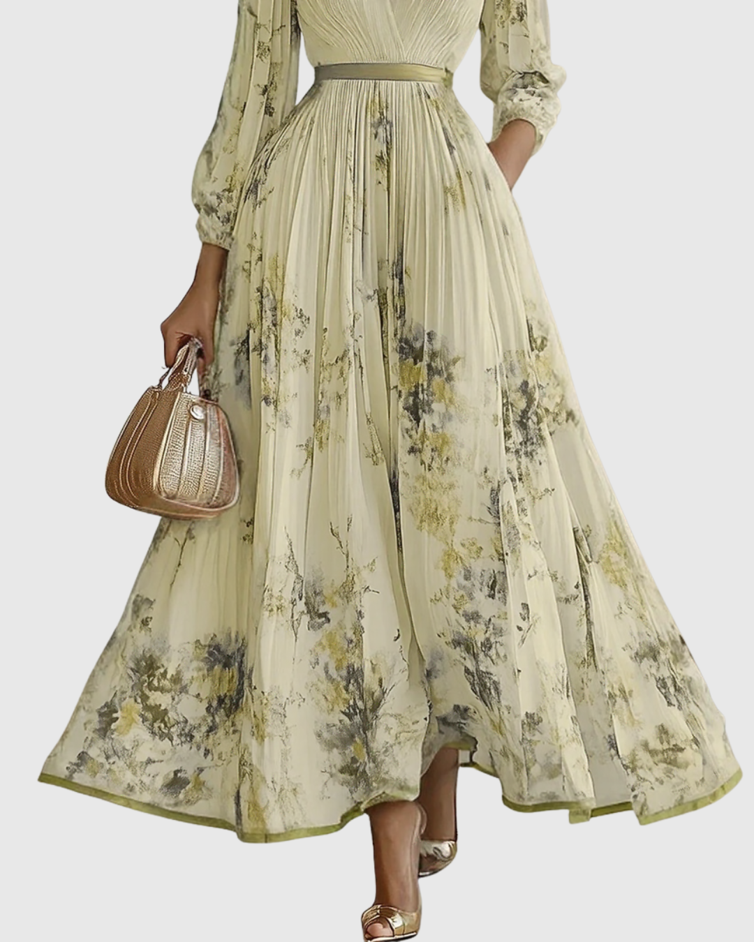Rowella | Chic Ruffled Midi Dress