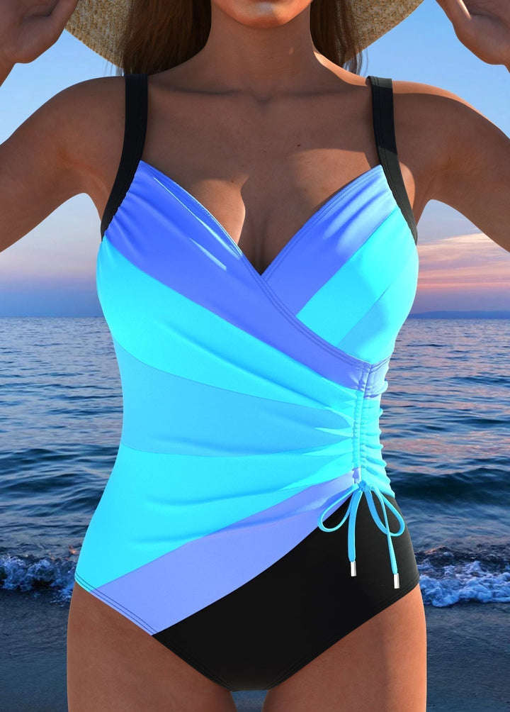 Zaya | Luxe Wrap Swimsuit with Colourful Print