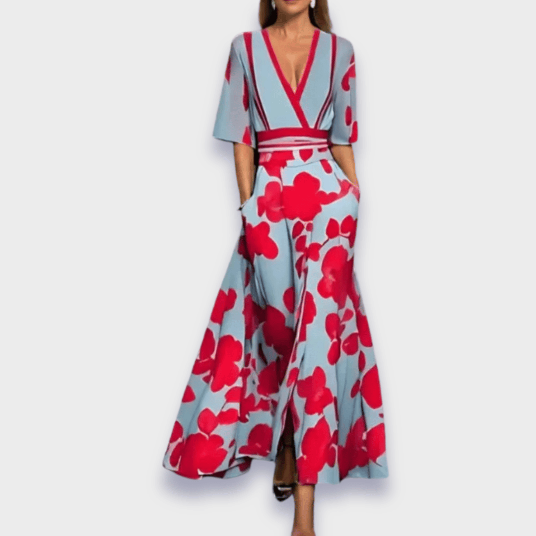Isabella™ | Chic Botanical A-Line Dress
