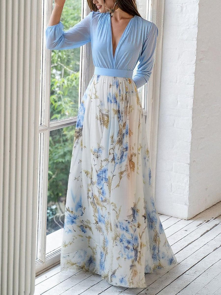 Peniel™ | Chic Botanical Long Dress