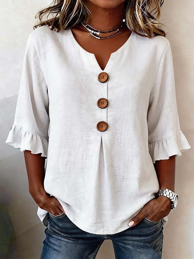 Fluffelle | Fluffy Sleeve Everyday Top